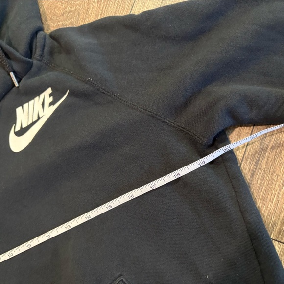 Nike Sweatshirt Womens Medium Black Tech Fleece Hoodie Funnel Neck Hooded - Picture 3 of 7